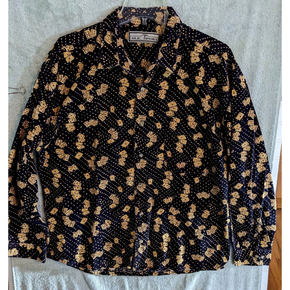 Poker gamblers Shirt Men’s XXL corduroy cards dice m.e. sport wow!